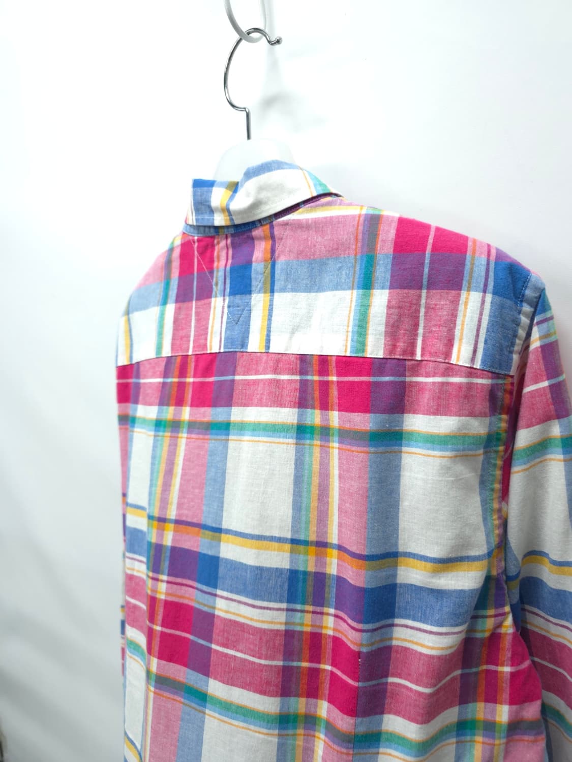 ​타미힐피거 코튼 린넨 체크 롤업 셔츠 (95~100) 상품이미지7