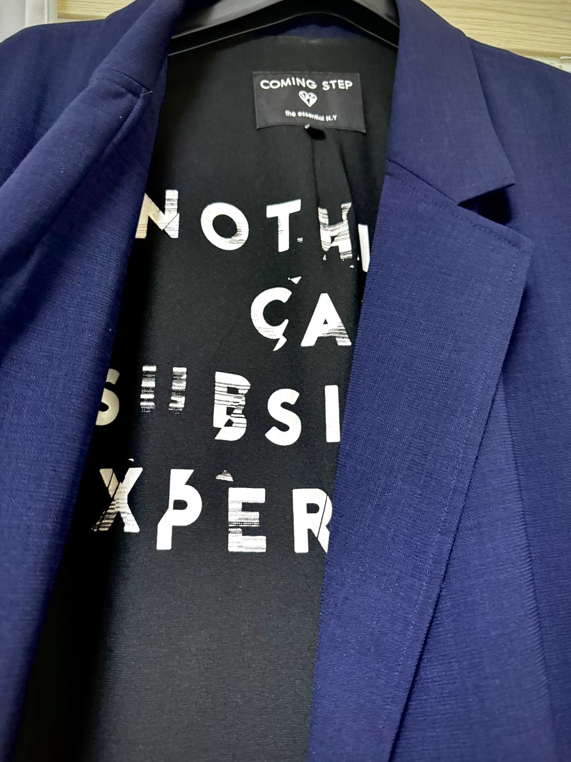 커밍스텝 간절기 롱자켓 (S/네이비) 상품이미지2