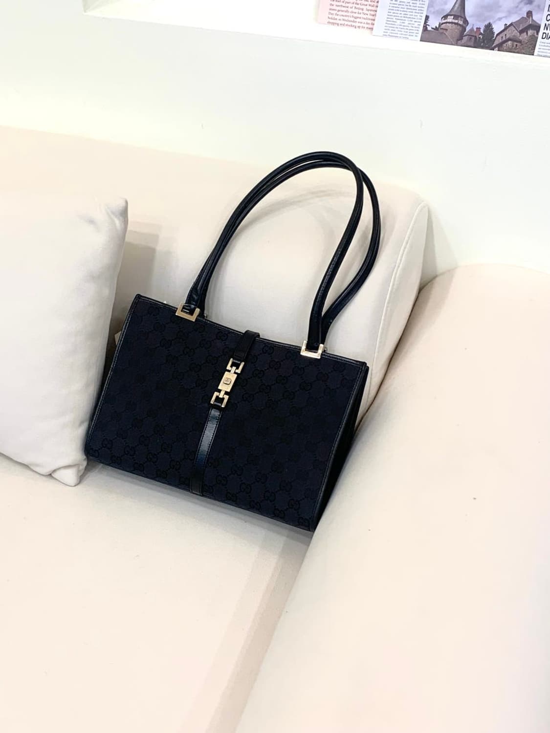 구찌 GG 캔버스 스퀘어 숄더백 (정품) 상품이미지1