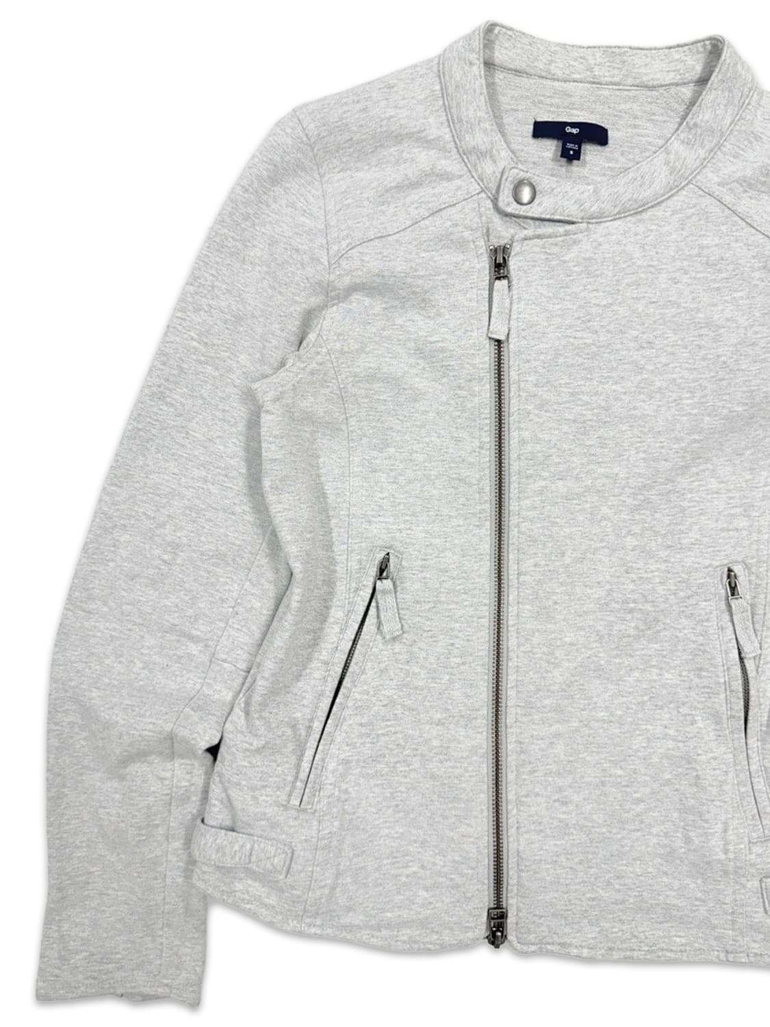 빈티지 GAP 그레이 사선 집업 바이커 자켓 상품이미지3