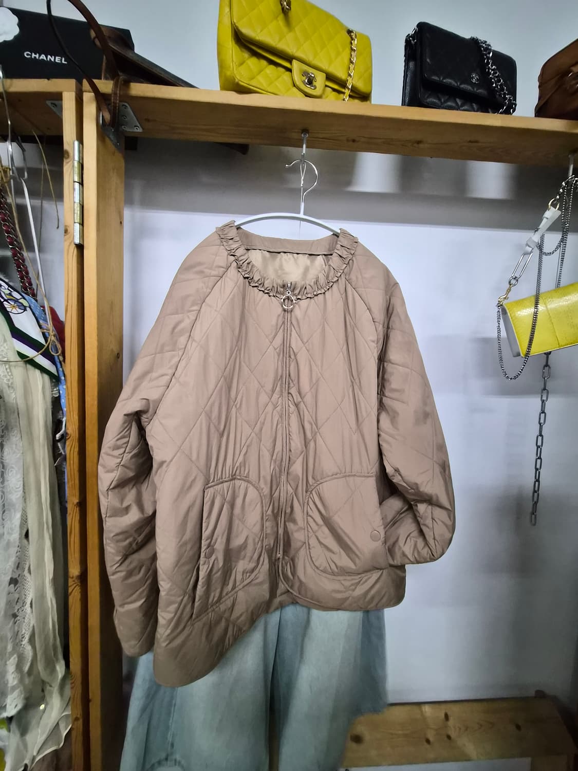 안지크 퀼팅 집업점퍼 상품이미지3