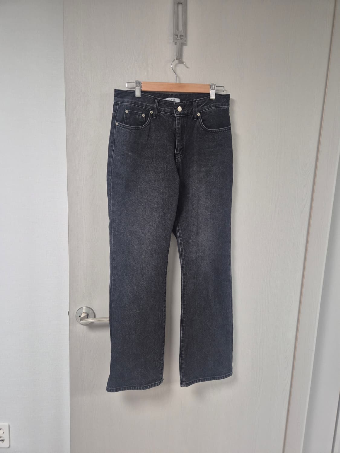 블랙 세미와이드 청바지 30 (상태최상) 상품이미지2