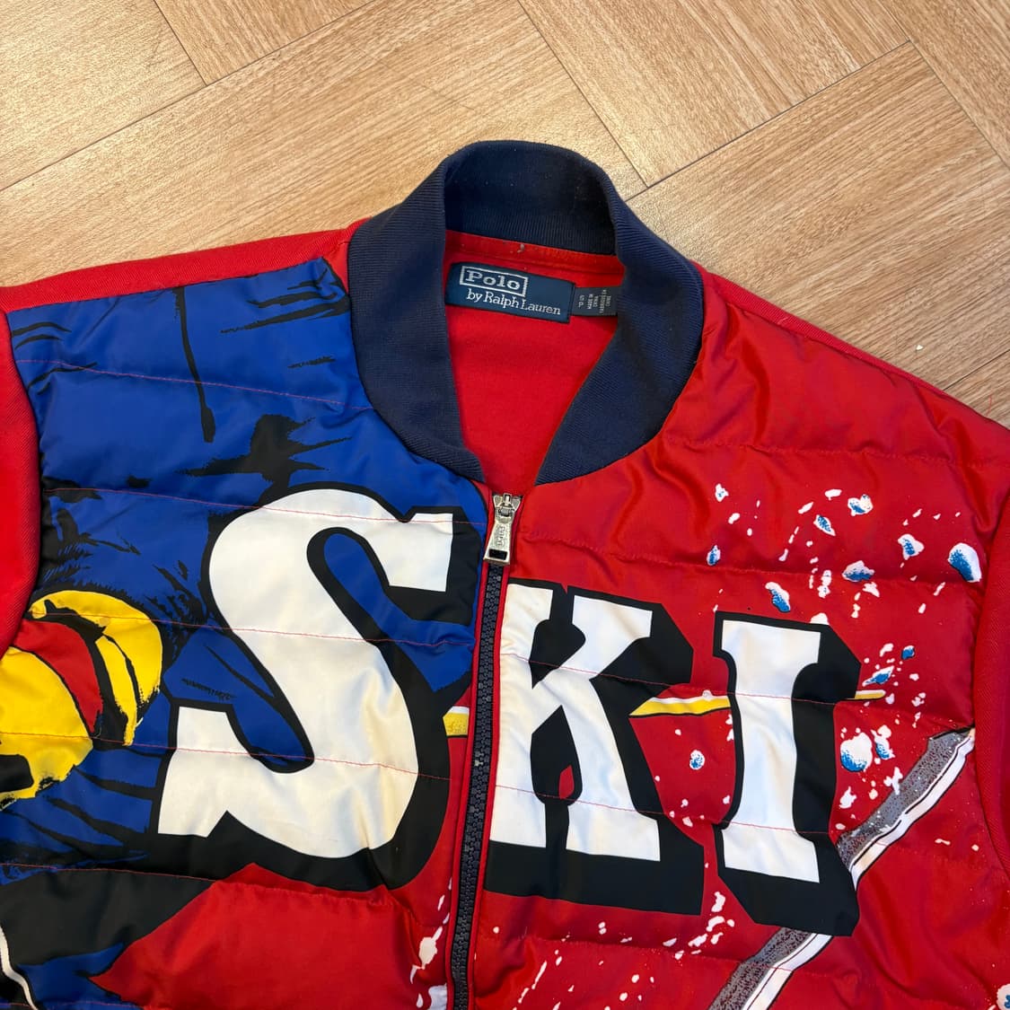 폴로 랄프로렌 다운힐 스키 더블 니트 다운 자켓 상품이미지5