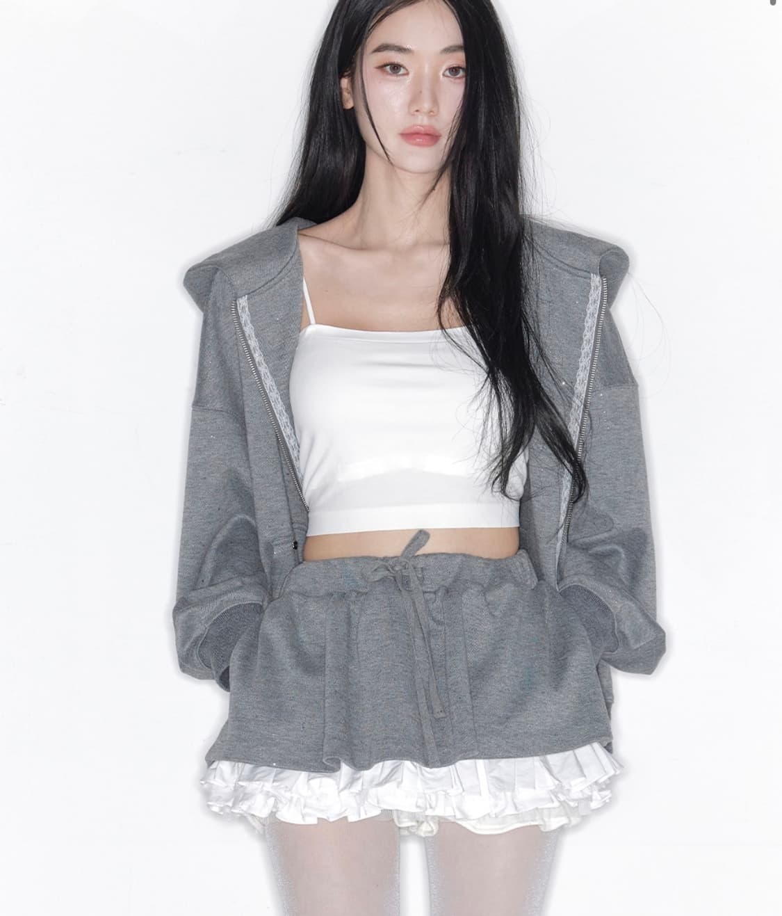 The tis 더티스 트윙클 엔젤 집업 후디 상품이미지2