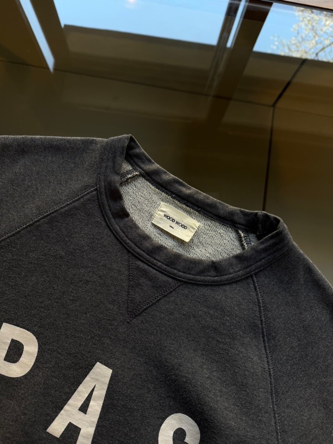 우드 우드 레터링 맨투맨 100 상품이미지7