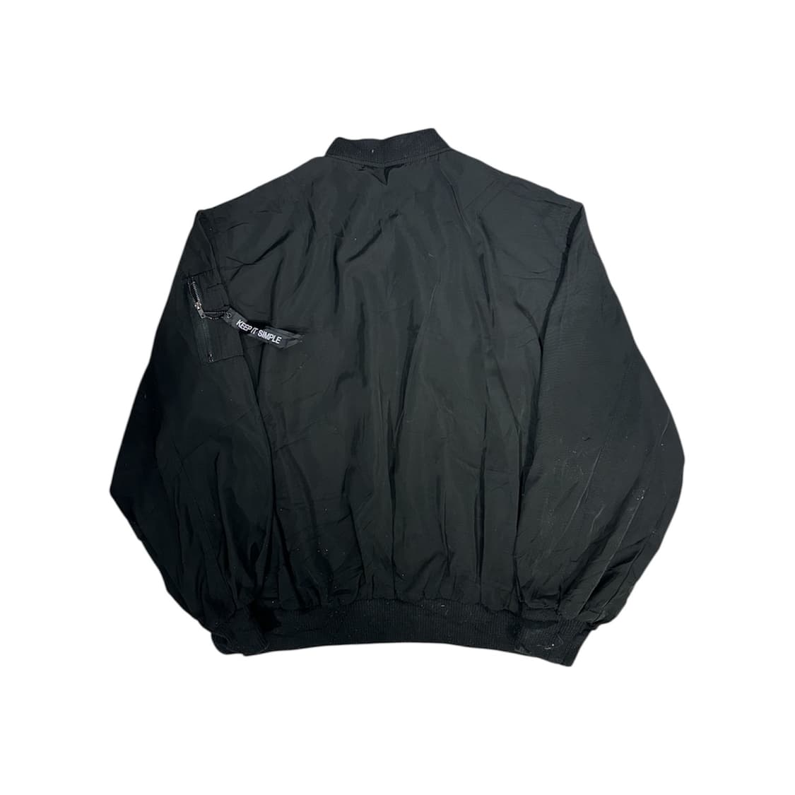 일본 빈티지 블랙 오버핏 바람막이 자켓 M 상품이미지6