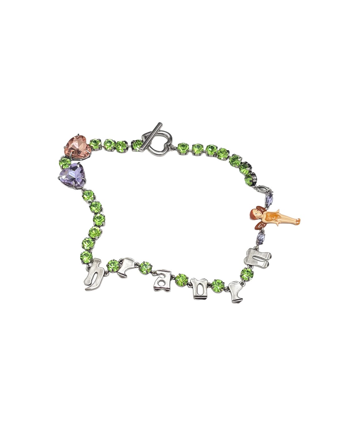 헤븐 큐빅 로고 초커 상품이미지1