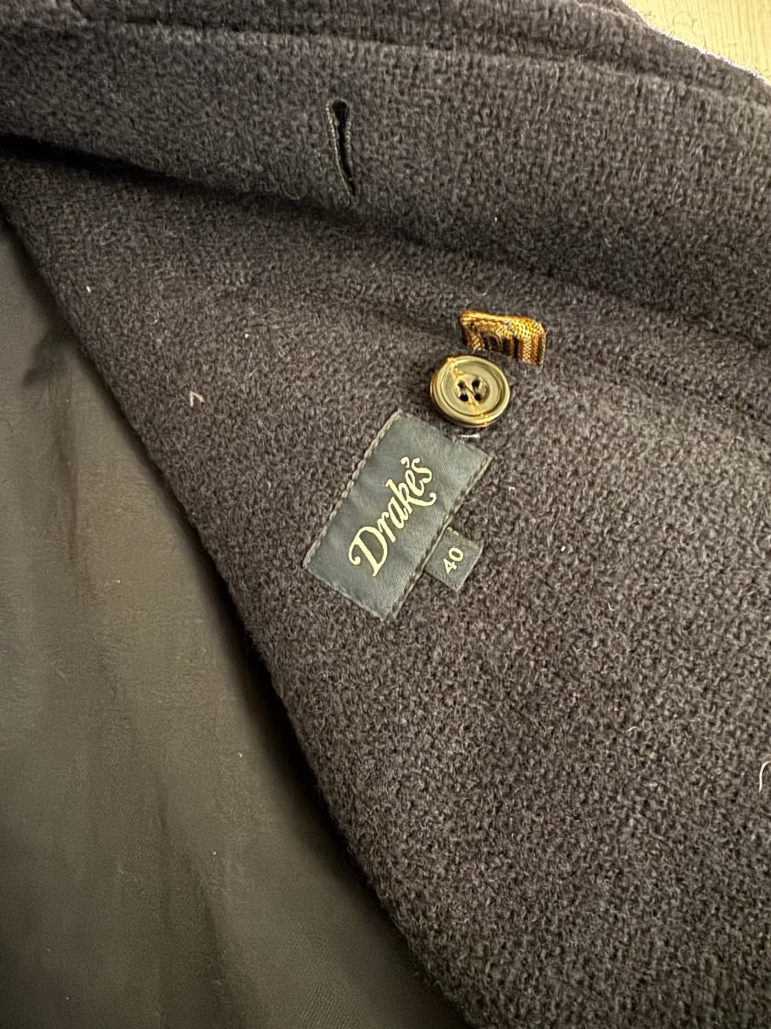 드레익스 네이비 울 라그랑 코트 Navy Wool Raglan Coat 상품이미지3