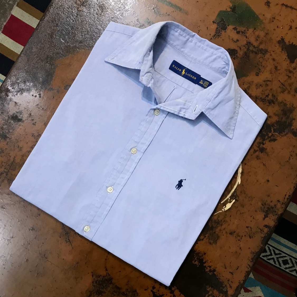 폴로랄프로렌 소라색 코튼 셔츠 남성 105 사이즈 상품이미지1