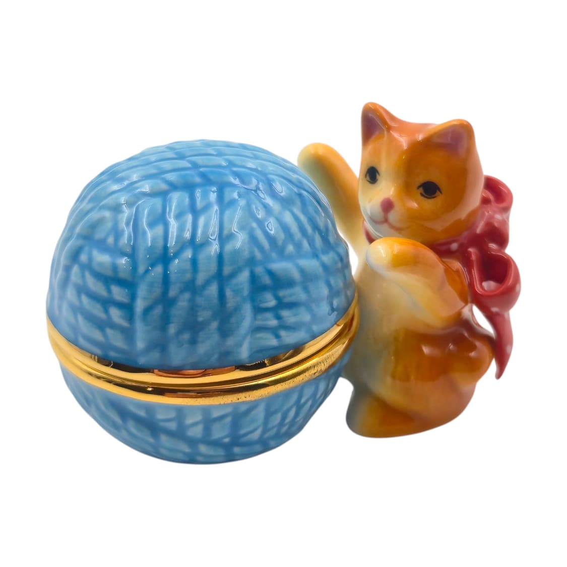 90s 영국 털실 고양이 피겨린 트링켓 상품이미지2