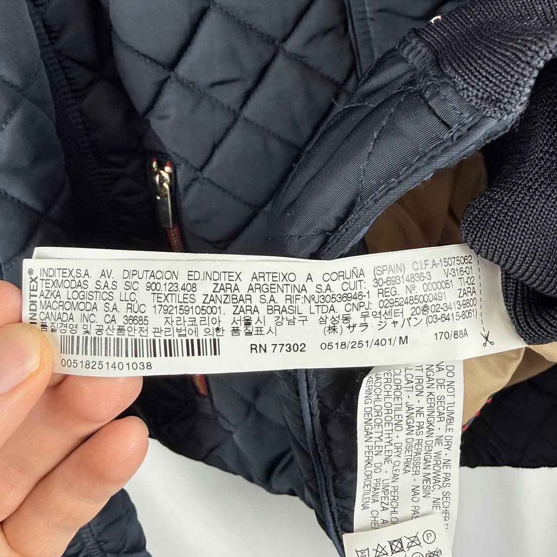 (M) 자라 우먼 퀄팅 자켓 상품이미지5