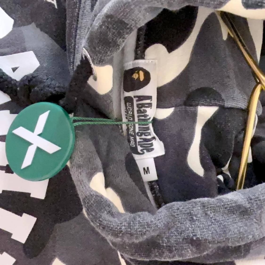 베이프 시티카모 후드티 블랙 상품이미지3