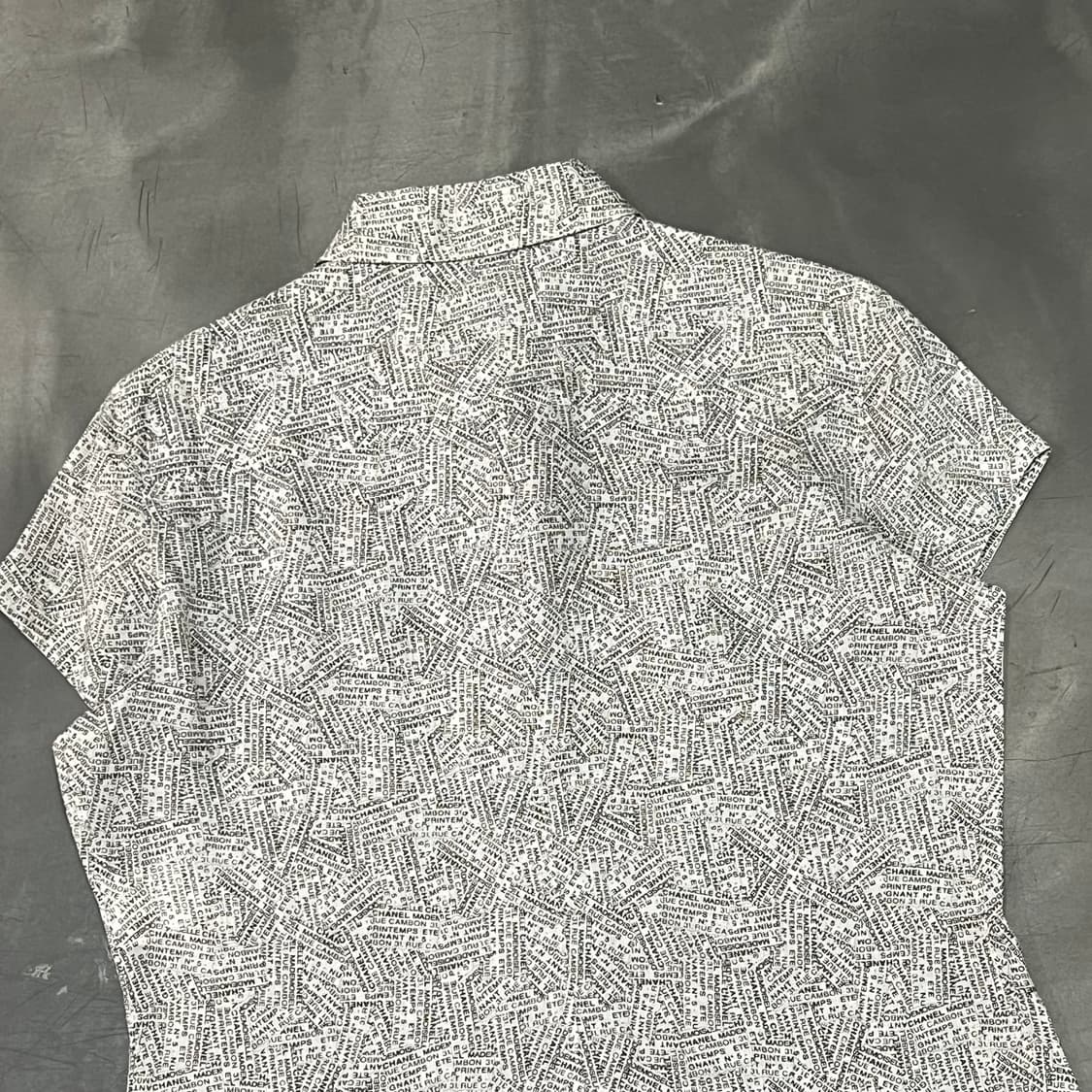  샤넬 레터랑 하프 슬리브 셔츠 +명품감정서 y16324 상품이미지5