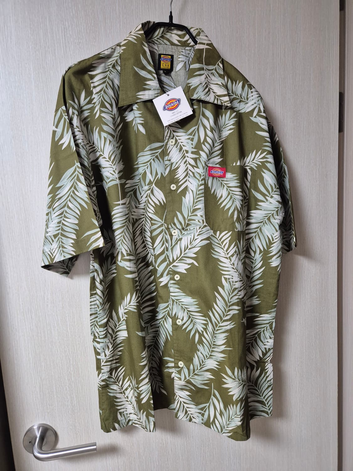 (새제품) 디키즈 USA  하와이안 셔츠 남방  카키 라지 상품이미지1
