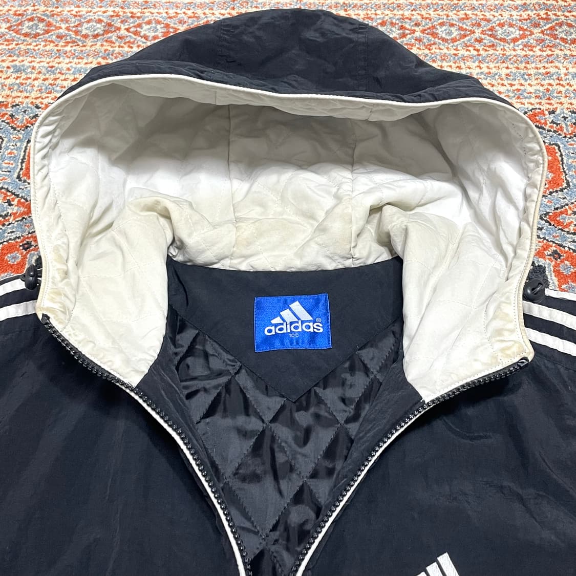 아디다스 삼각로고 블랙 후드 점퍼 남성100 상품이미지5