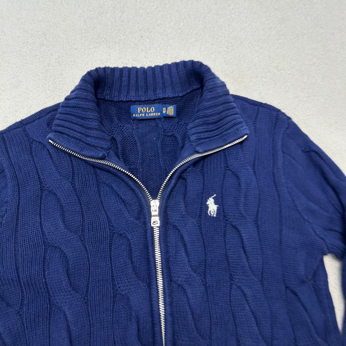 Polo Ralph Lauren navy knit zip-up 상품이미지5