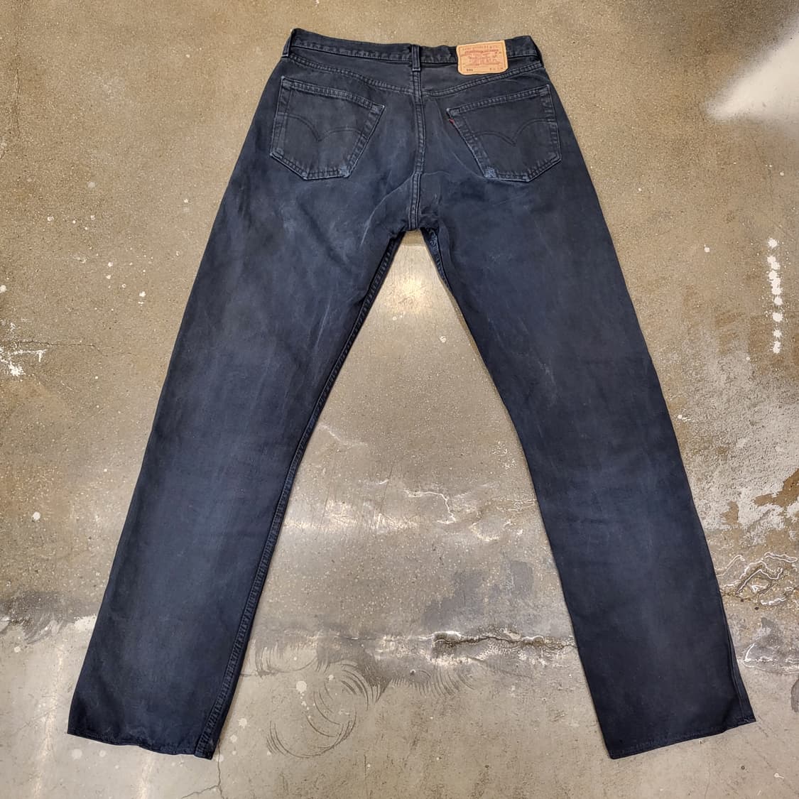 90s 리바이스 501 Made in France 데님 블랙진 상품이미지6