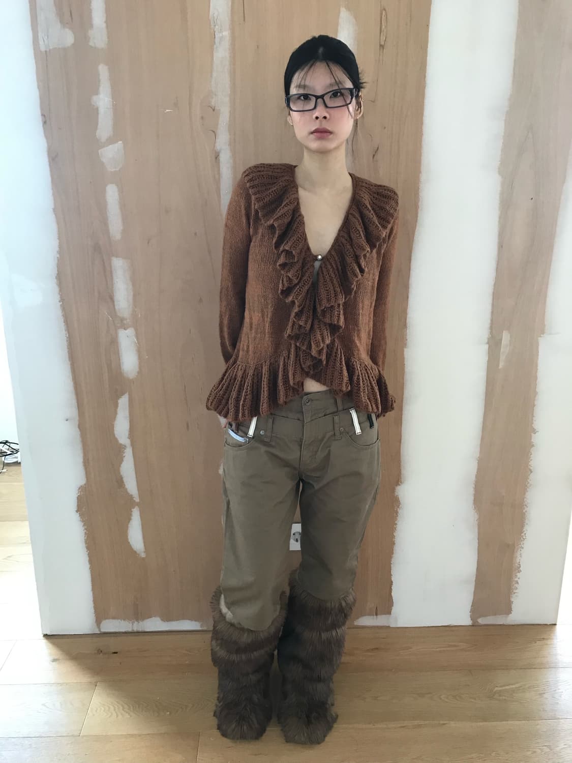 axes femme frill cardigan 상품이미지1