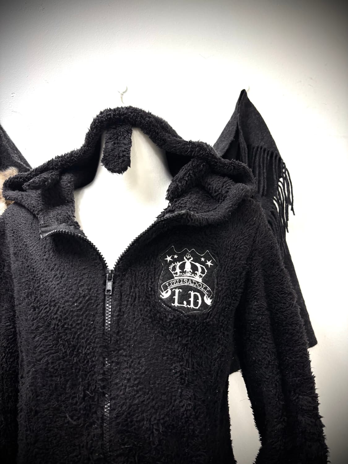 “LIZ LISA doll” Y2K Patchwork Hoodie Fle 상품이미지7