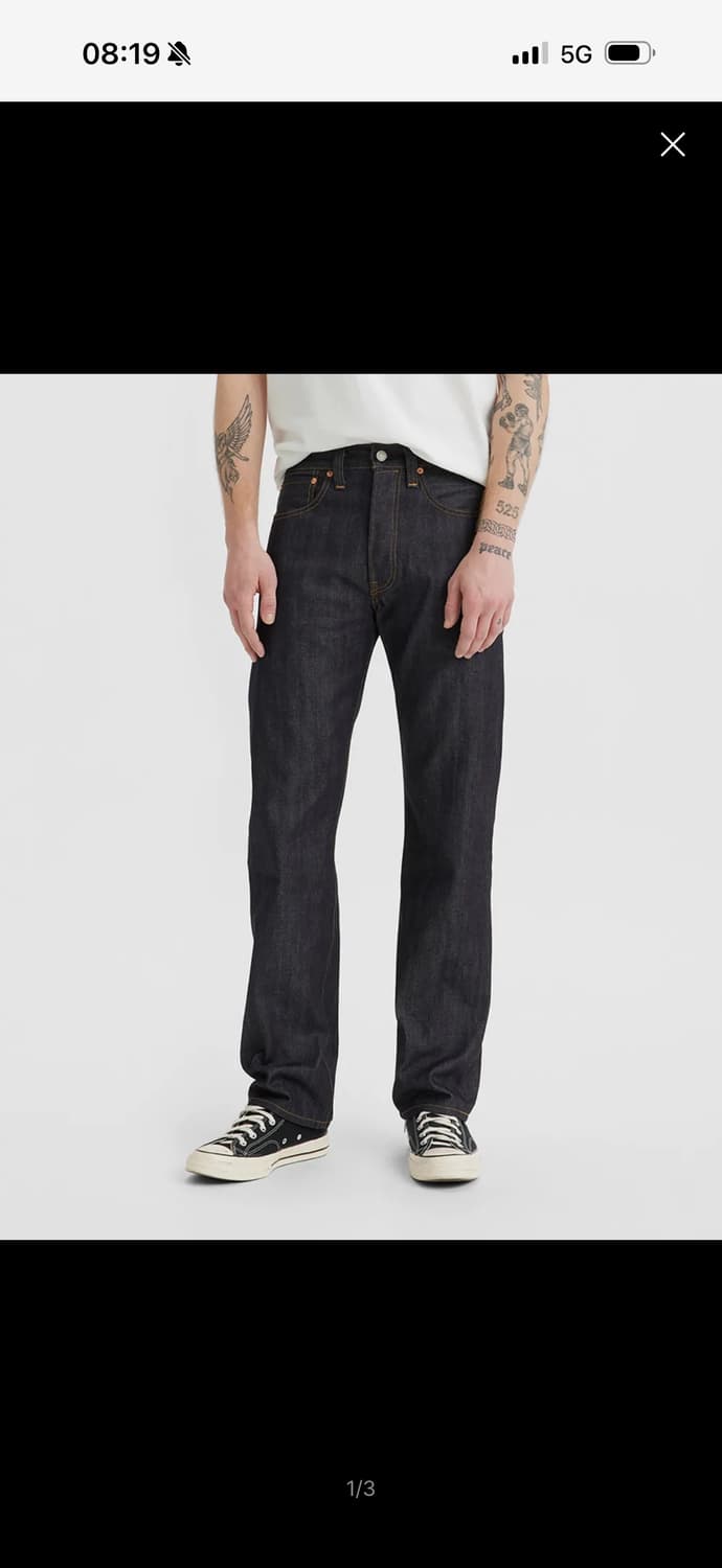 LVC 1947 501 진 리기드 허리 34 인심 86 상품이미지2