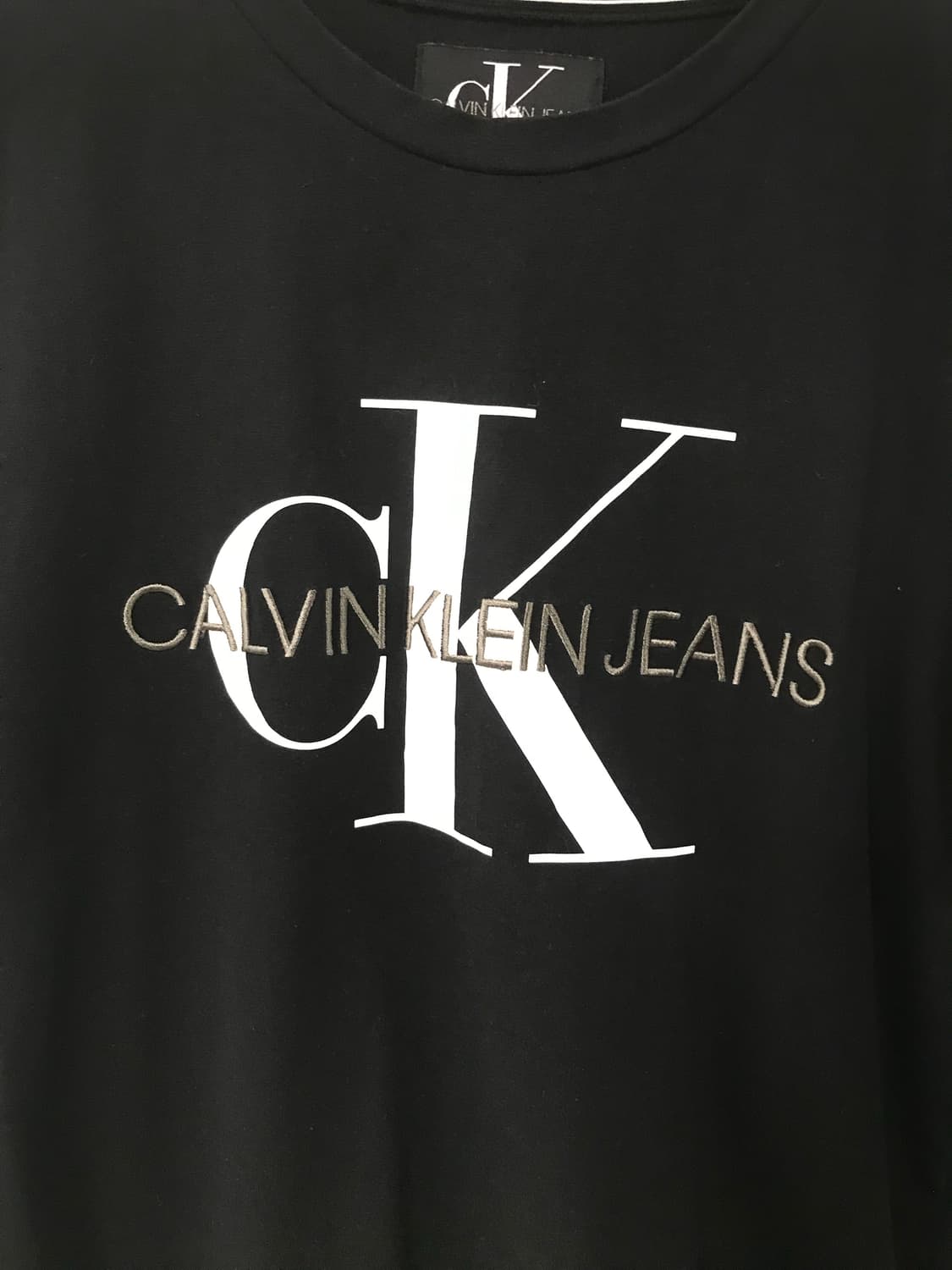 캘빈클라인 빅로고 블랙 반팔 티셔츠 상품이미지3