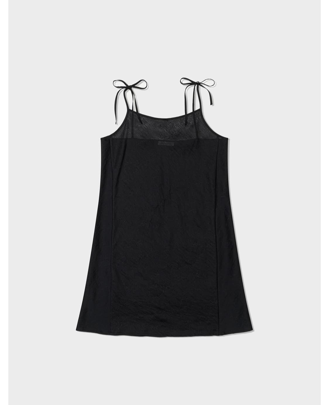 로우클래식 블랙 실키 플로럴 원피스 상품이미지5