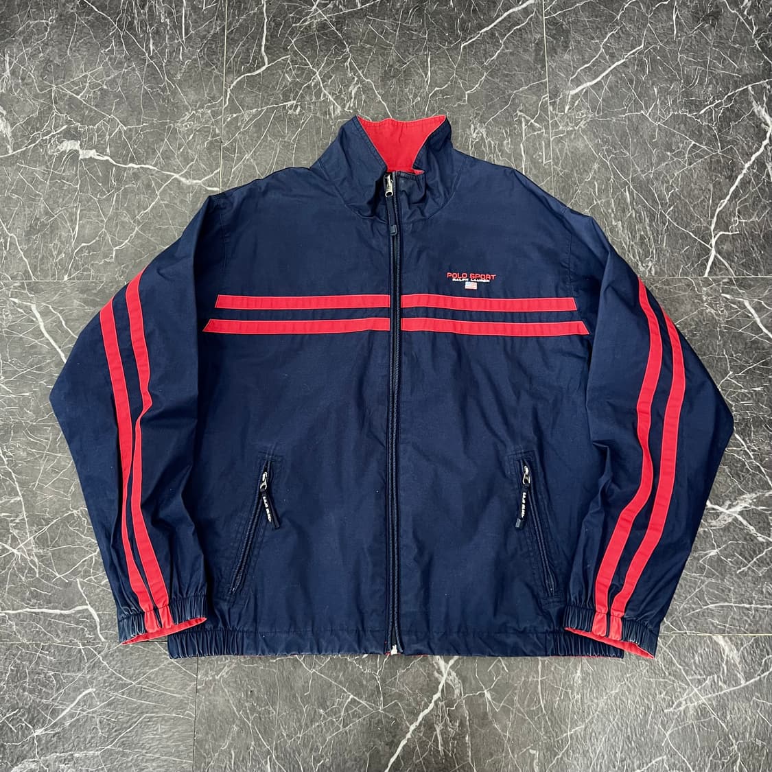 폴로랄프로렌 90s 스포츠 리버시블 블루종 자켓 상품이미지1