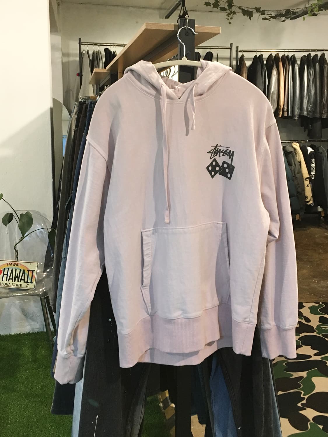 Stussy 스투시 다이스 후드티 블러쉬 상품이미지2