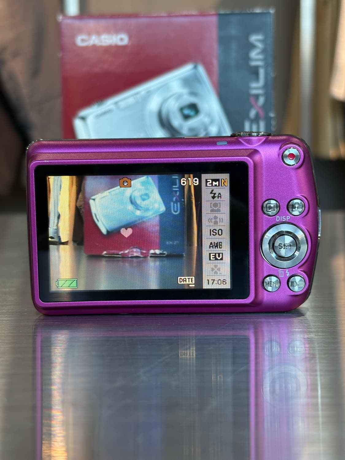 풀박/날짜표시)카시오 엑슬림 ex-z1 빈티지디카 상품이미지3