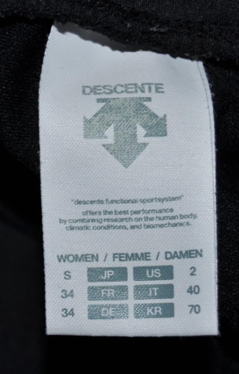 데상트/여성트레이닝레이어팬츠(허리27) 상품이미지6