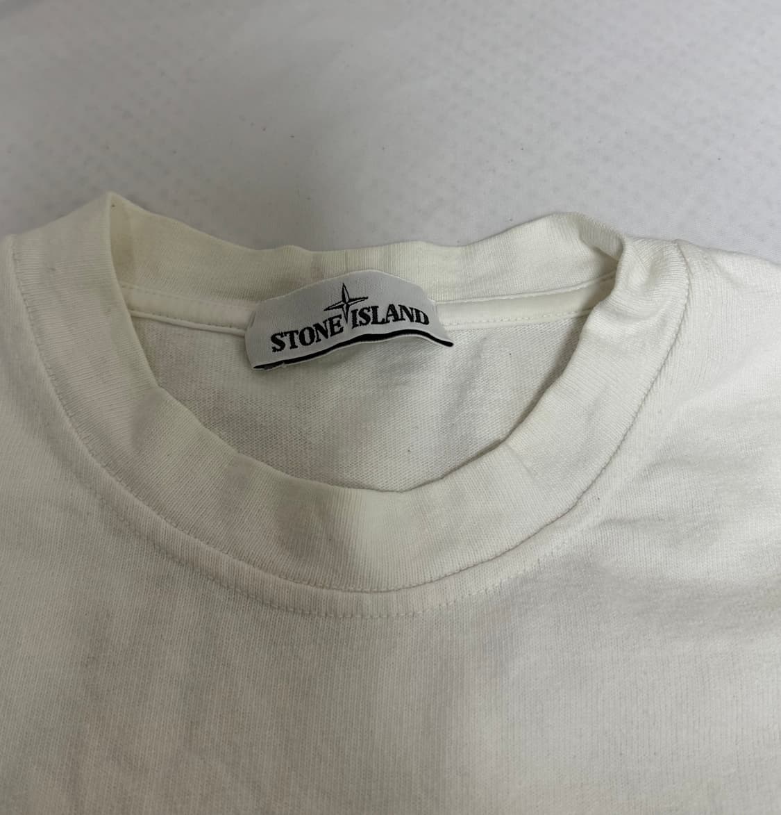 [L]스톤아일랜드 화이트 롱슬리브 맨투맨 상품이미지3