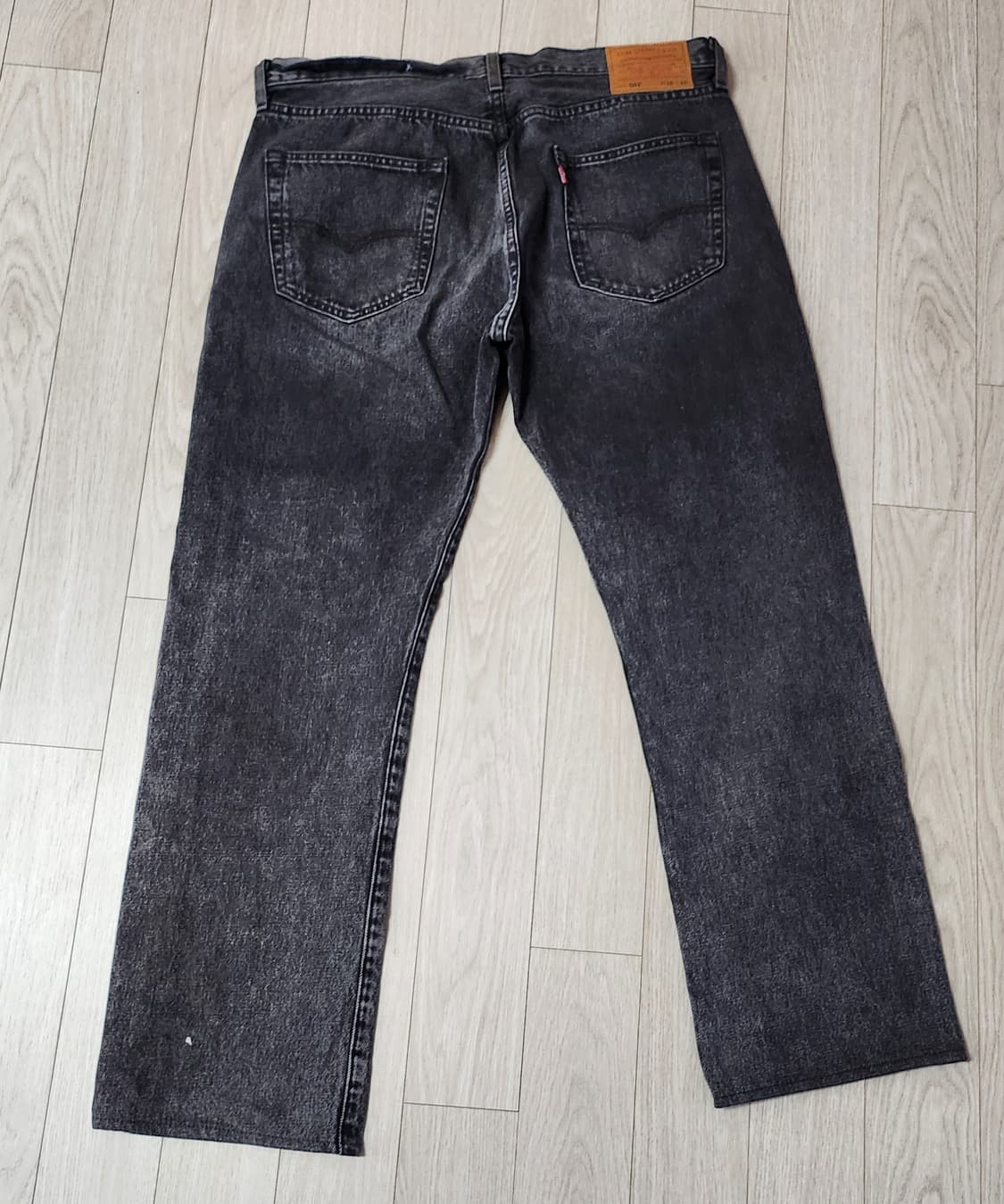 리바이스 501 블랙 워싱 청바지(36인치) 상품이미지3