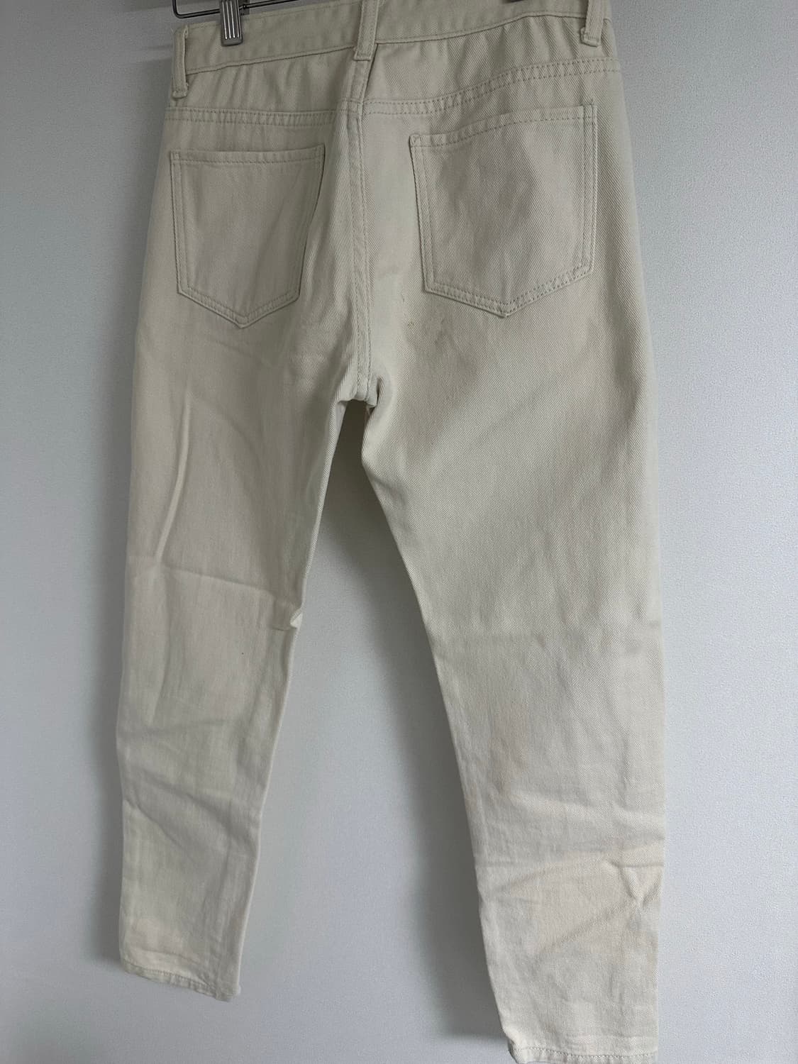 아이보리 코튼 팬츠 상품이미지2