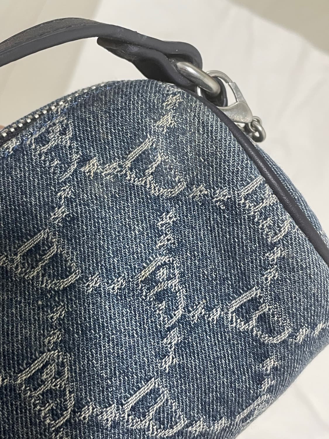 BAPY 원통 데님 y2k 미니 숄더백 상품이미지3