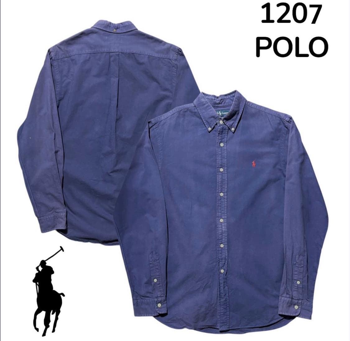 폴로랄프로렌 퍼플 슬림핏 셔츠 L 상품이미지1