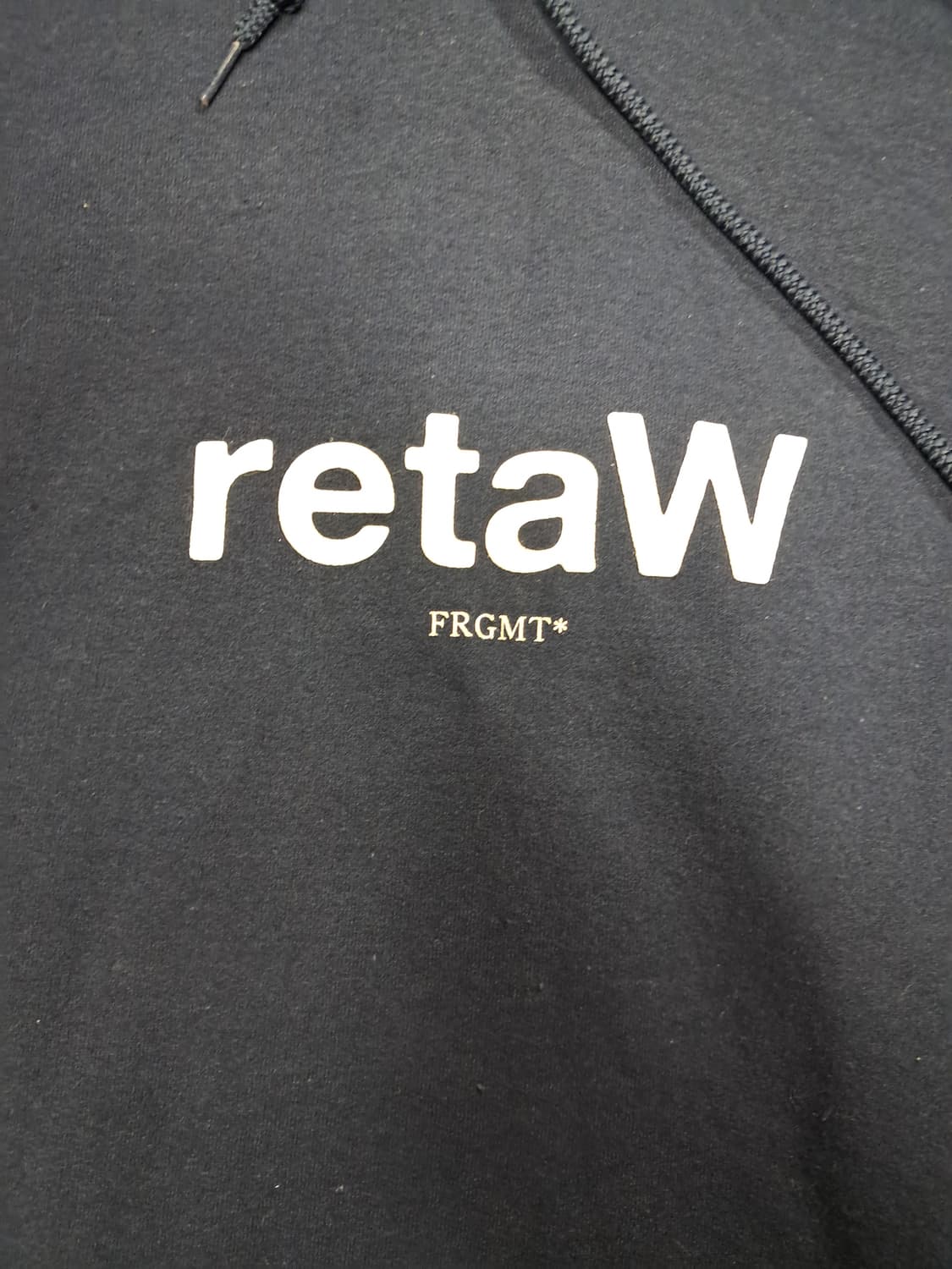 retaW FRAGMENT 후드티 네이비 상품이미지2