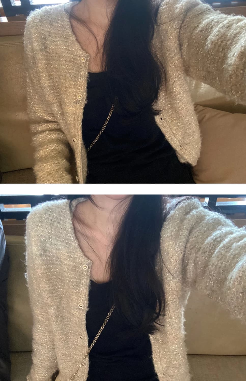 당일배송) 유솝 발렌 가디건 베이지 yousoap 상품이미지3