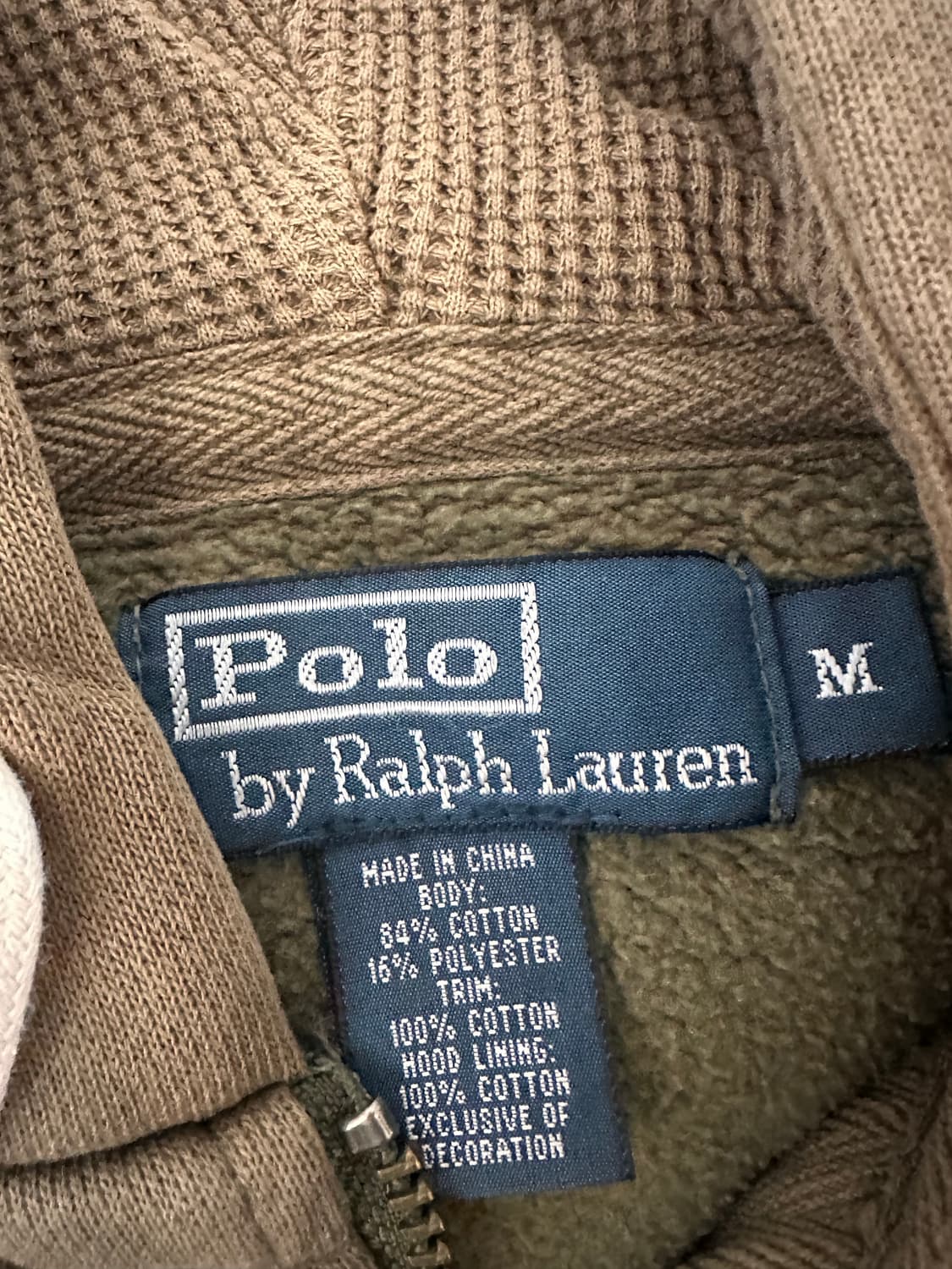 폴로 후드집업 카키 상품이미지2