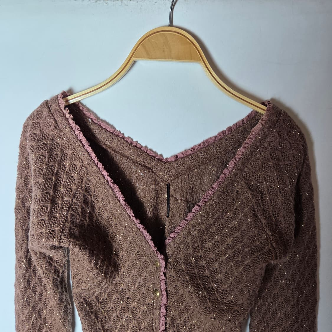 [LIZ LISA] 고전 리즈리사 라떼 브라운 가디건 상품이미지3