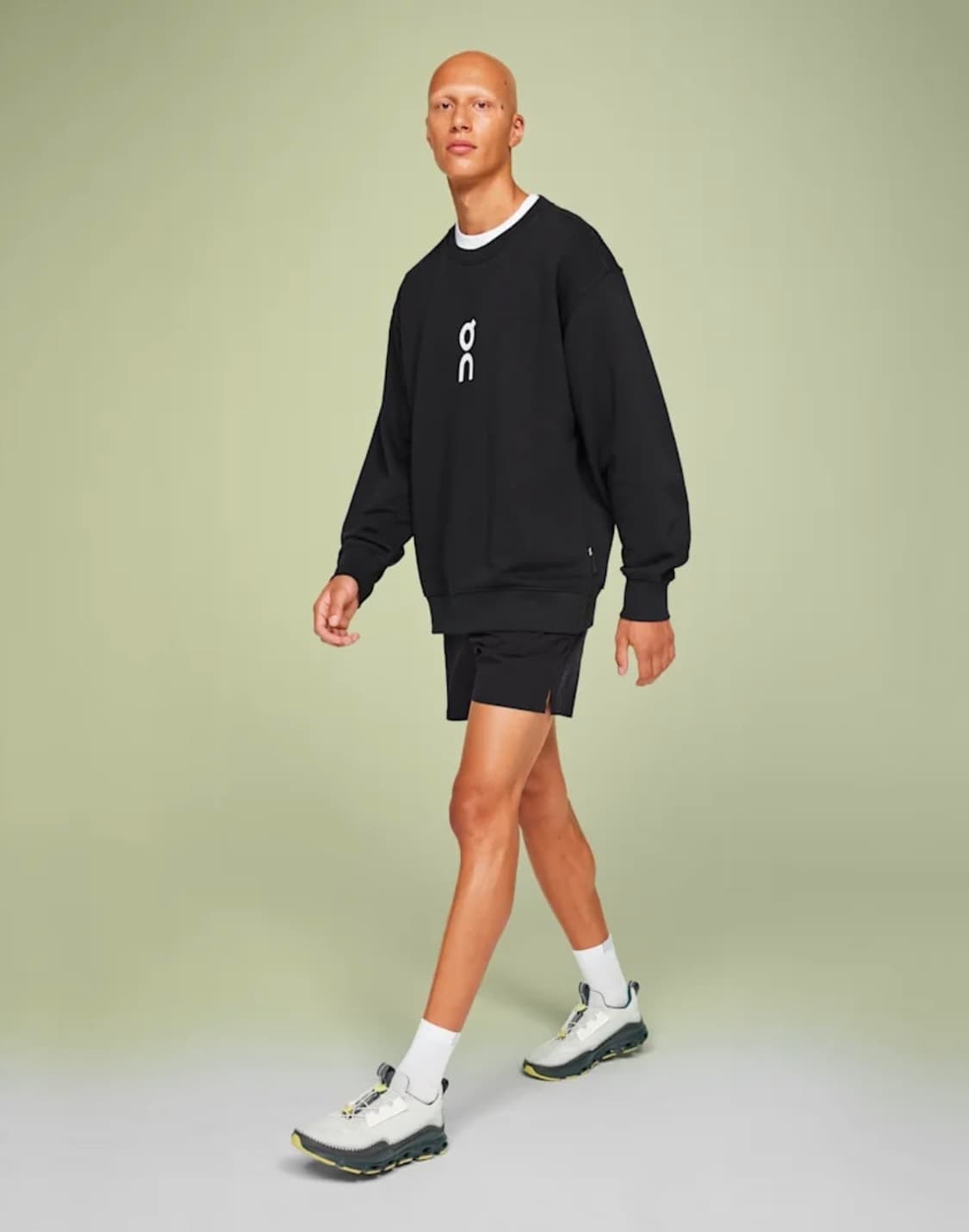 [M]온러닝 맨투맨 크루넥(On Club Crew) 블랙 상품이미지1