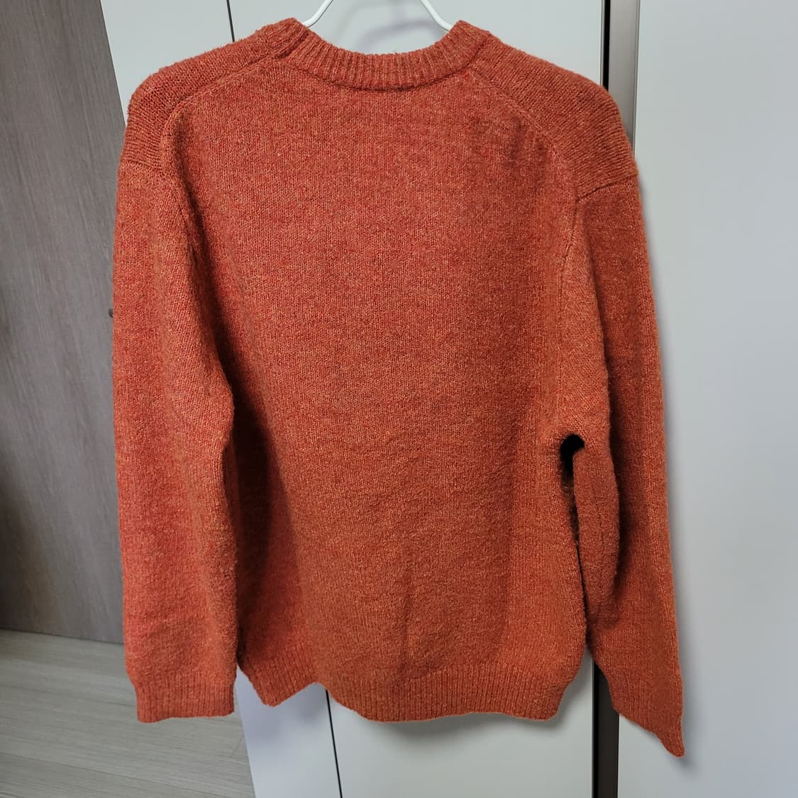 르마드 울 오버핏 라운드 니트 오렌지 상품이미지2