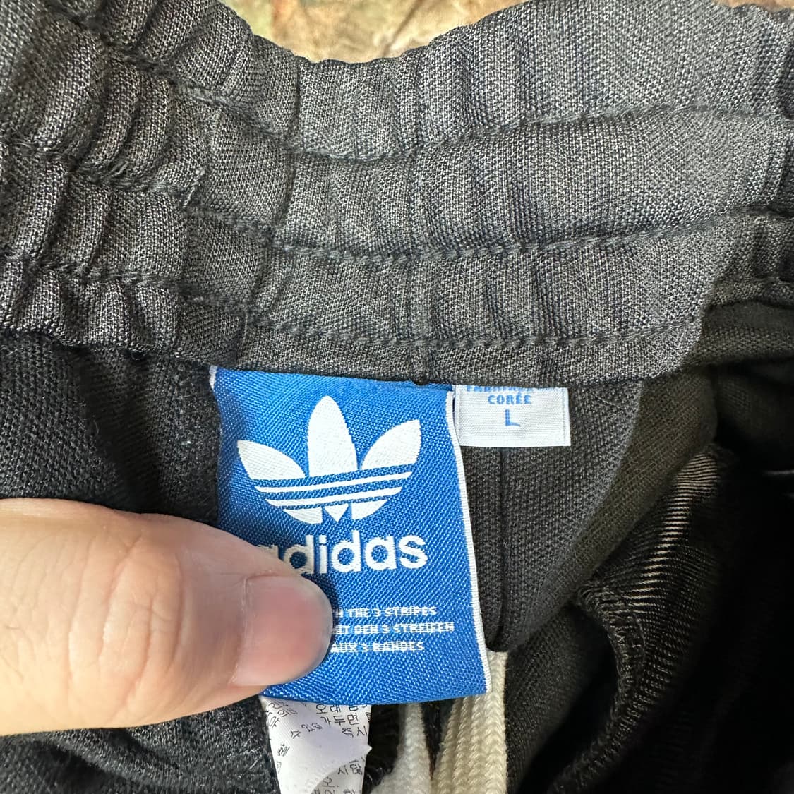 아디다스 빈티지 유로파 삼선 블랙트랙팬츠 L 상품이미지3