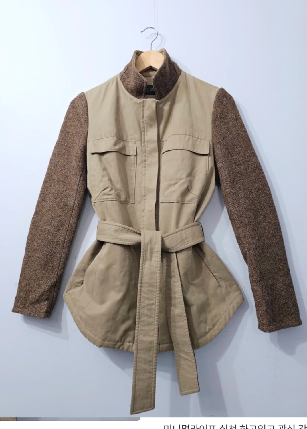 타임 TIME 벨티드 배색 자켓 ~55 상품이미지1