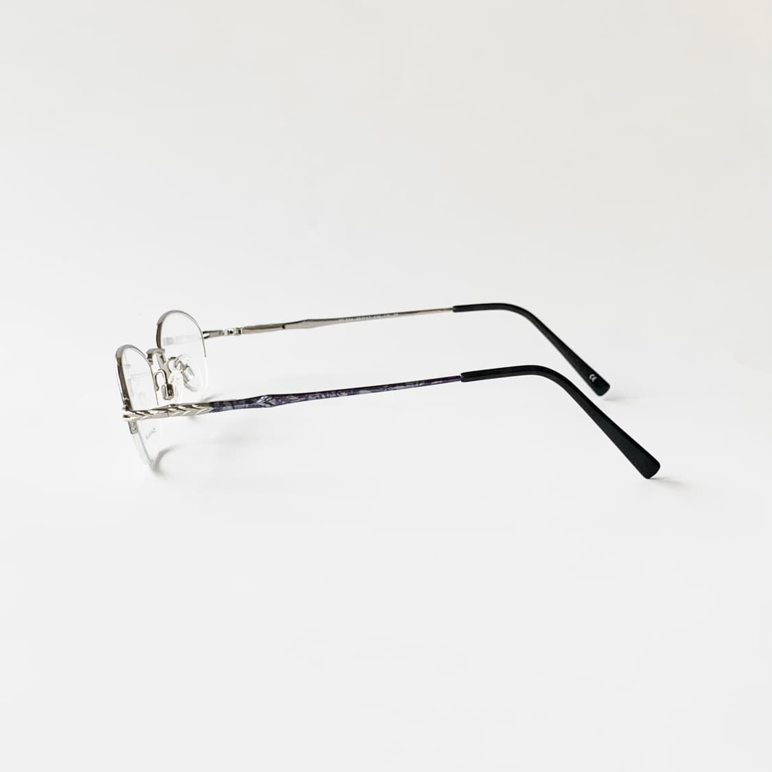 886 마블그레이 데드스탁 빈티지안경 반무테 초경량 클래식 픽키 상품이미지4