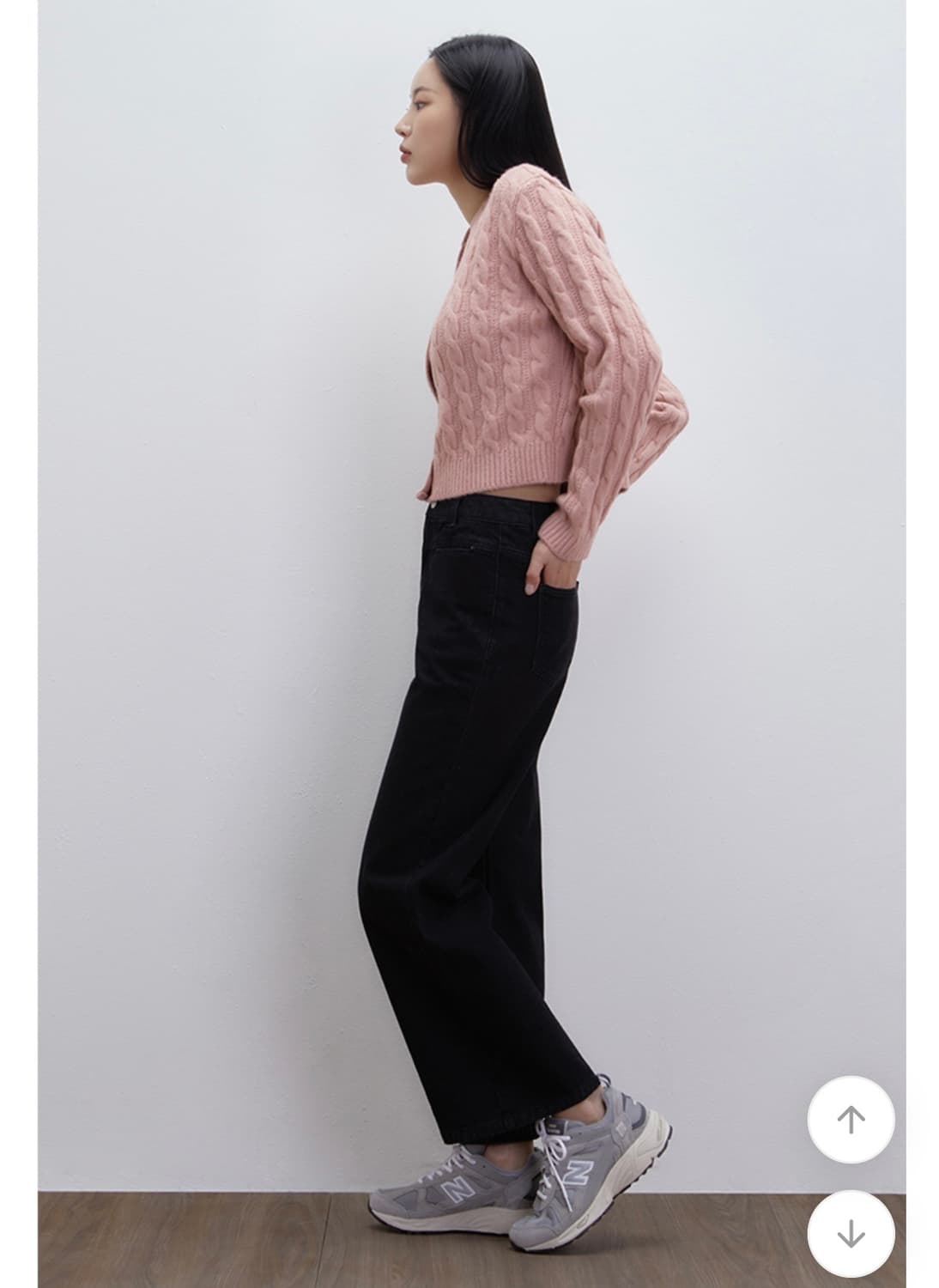 미쏘 라운드넥 케이블 가디건 (새상품) 상품이미지4