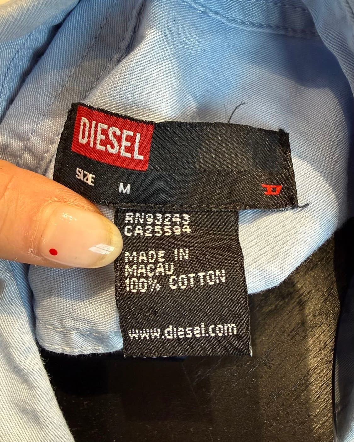 디젤 블루 코튼 셔츠  상품이미지8