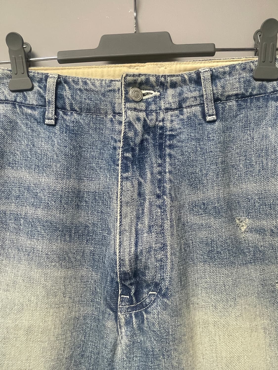 포터리 와이드데님 1사이즈 미드블루2 상품이미지2