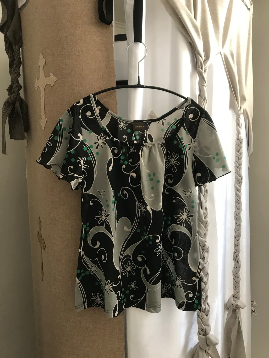 vintage pattern top 상품이미지1