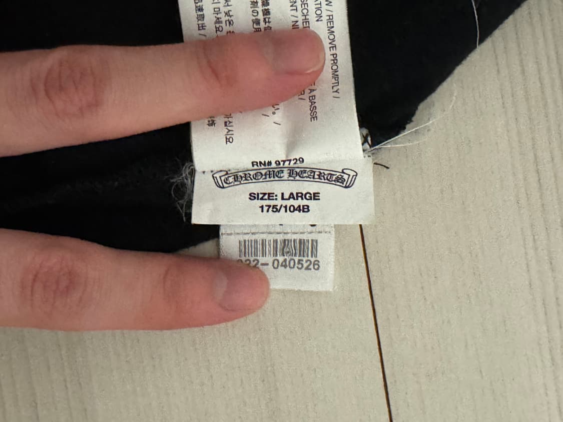 크롬하츠 라스베가스 플로랄 크로스 홀스슈 롱슬리브 긴팔 티셔츠 L 상품이미지9