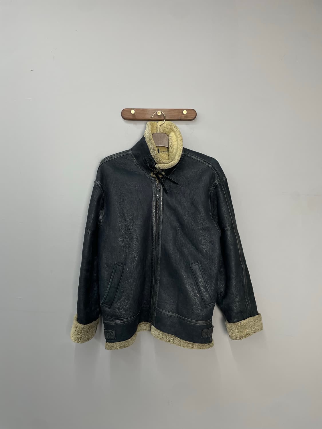 빈티지 양털 가죽 무스탕 자켓 H1562 상품이미지2